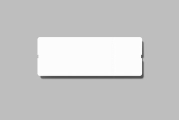 Boarding Pass Blank Mockup