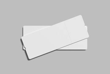 Boarding Pass Blank Mockup