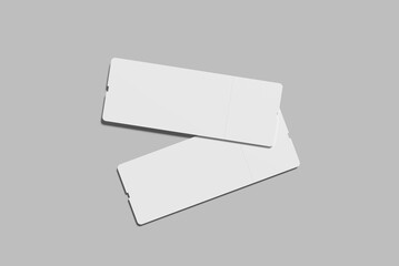 Boarding Pass Blank Mockup
