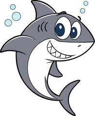 Obraz premium baby shark character illustration