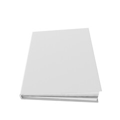 Blank White Book Cover,  Perfect for Design Mockups ,transparent background, png