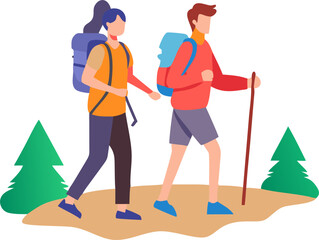 man-and-woman-hiking-on-a-trail