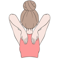 ジェシュタ・シャリーラ・ムドラのイラスト