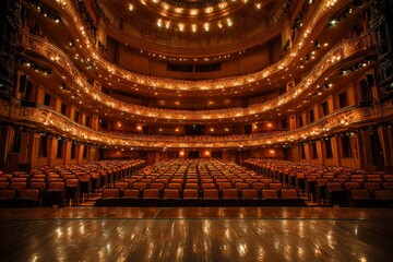 Theater Interior Seats Balconies Lighting