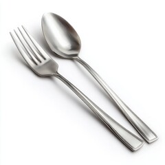 Fork and Spoon Silverware Table Setting