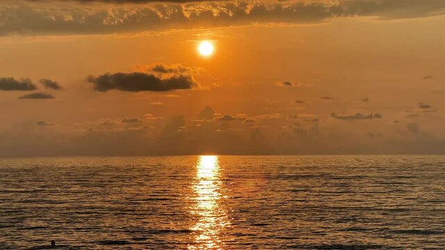 Exploring Narrow Niches for Marketing Concepts at Sunset Over Calm Ocean Waters