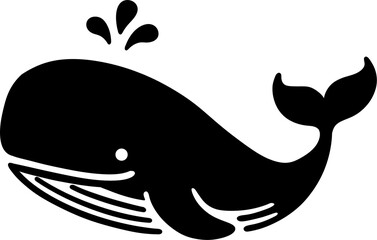 vector illustration of a whale