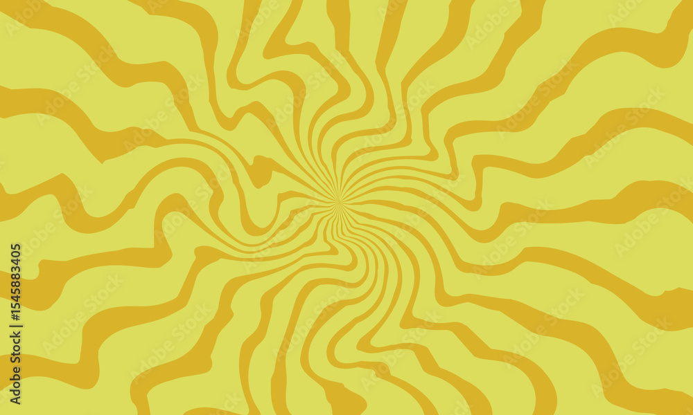 Poster abstract swirling yellow and gold lines background texture design for retro style projects