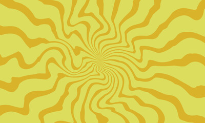 Abstract Swirling Yellow and Gold Lines Background Texture Design for Retro Style Projects