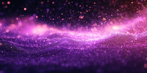 Obraz premium Abstract purple glitter background with sparkling lights