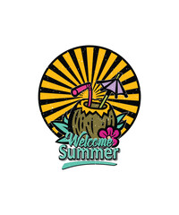 Summer Vibes T-shirt Design, EPS, VECTOR
