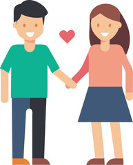 Obraz premium male-and-female-couple-holding-hands