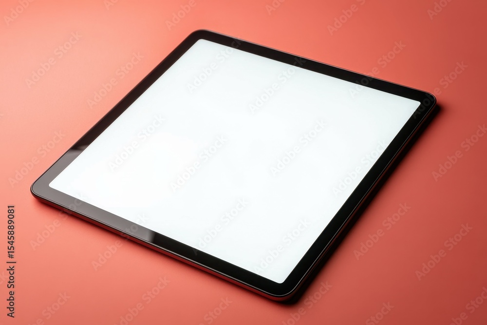 Poster clear pixel picture of tablet minimal display in studio