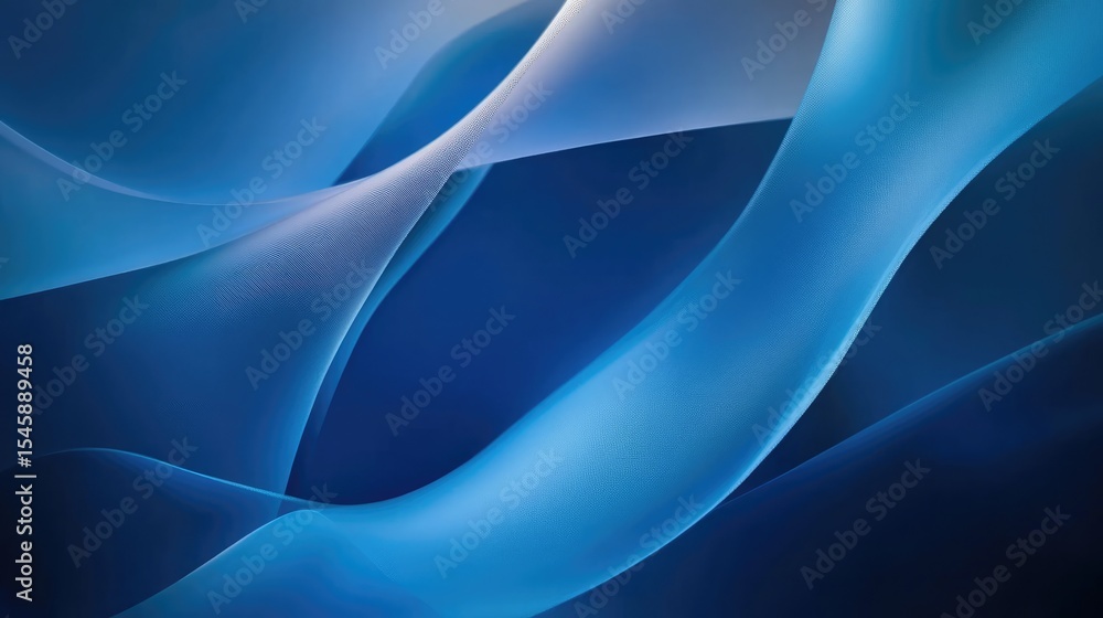 Poster minimal abstract design with blended blue gradient hues and soft diagonal strokes offering a clean r