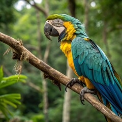 Vibrant Parrots: Colorful Birds of the Tropical Rainforest