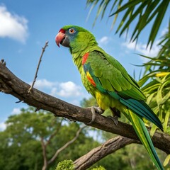Vibrant Parrots: Colorful Birds of the Tropical Rainforest