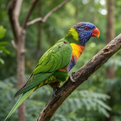 Vibrant Parrots: Colorful Birds of the Tropical Rainforest