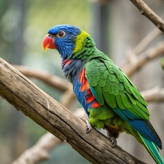 Vibrant Parrots: Colorful Birds of the Tropical Rainforest