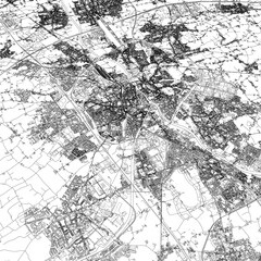 Fototapeta premium 3D illustration of city and urban in Kortrijk Belgium