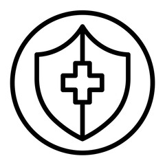 Health & Safety Policy Vector Line Icon Design