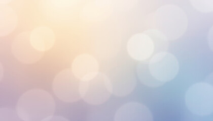 Soft pastel bokeh background with gentle light circles creates dreamy and calming abstract texture for design or presentation