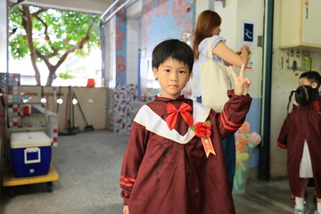 Kindergarten graduate.