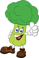 cartoon character chef with vegetables