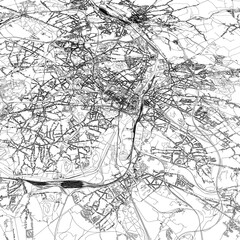 Naklejka premium 3D illustration of city and urban in Charleroi Belgium