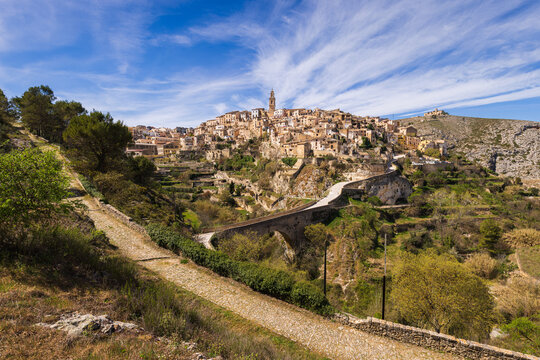 View to the town Bocairent