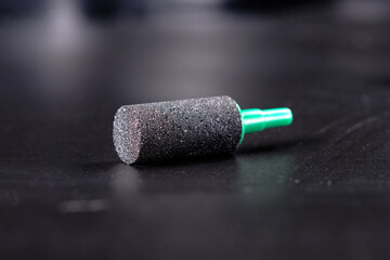 Obraz premium Air nozzle for Aquarium on a black background