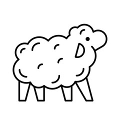 Sheep Logo. Icon design. Template elements
