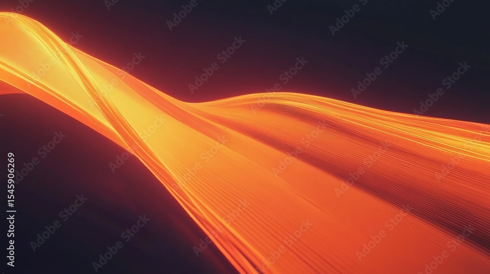 Fototapete certificate template with orange speed curve border designed with sleek lines and a sense of movemen