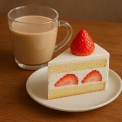 cheesecake with strawberries