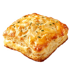 Golden Square Pastry with Melted Cheese and Herbs