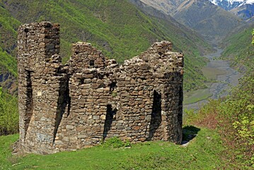 Galacha Tower at Ilisu in Azerbaijan