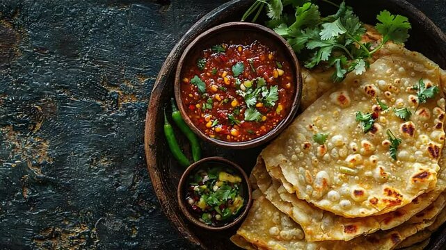 crispy bhakri garlic chutney video indian cuisine