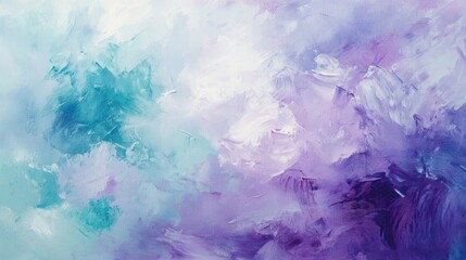 Pastel textures of mint and lilac melt into smooth flowing lines forming a light abstract blend with a liquid dreamlike quality