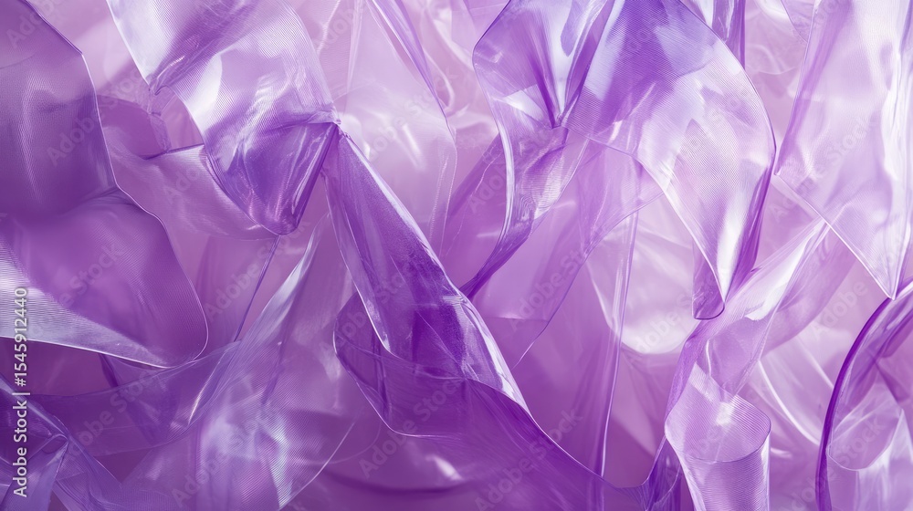 Aufkleber layered purple plastic surface with translucent depth and rough texture forming an abstract backgrou