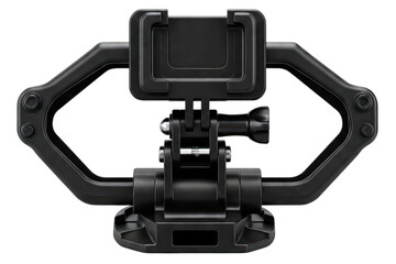 Durable action camera mount designed for versatile filming isolated on a transparent background