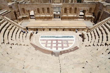 The North Theater at the ancient city of Gerasa, now Jerash, Jordan