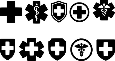 Collection of Medical and Healthcare Symbols