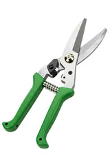 Heavy-duty garden shears with ergonomic handles for easy use isolated on a transparent background