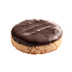 Chocolate-Topped Shortbread Cookie with Smooth Glaze