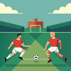 soccer player kicking the ball