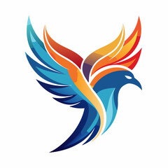 Modern Abstract Bird Logo Symbolizing Freedom, Inspiration, and Dynamic Movement with Sleek Minimalist Design