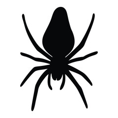 Arachnid Spider Silhouette Illustration Vector Icon Set