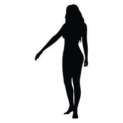 Elegant Women Silhouette Vector Graphic Design Art