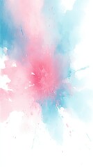 Obraz premium Pastel Watercolor Stain on White Background
