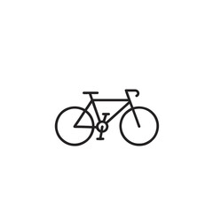 Bicycle Minimalist Icon Illustration for Eco-Friendly Urban Transportation and Sustainable City Lifestyle Design, Promoting Health and Environmental Awareness.