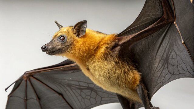 Acerodon jubatus on studio background